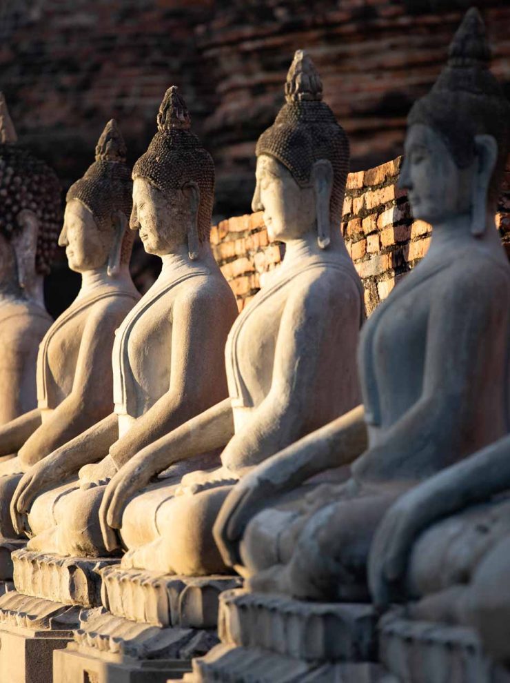sitting-buddha-statues-at-wat-yai-chai-mongkhon-GTD695P