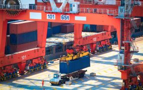 container operation in shanghai sea port